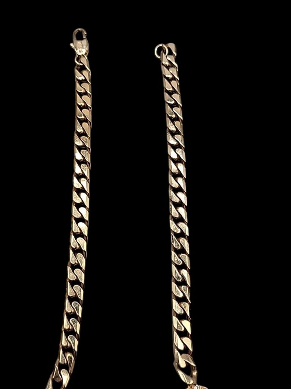 Bijoux Cascio Chunky Enamel Rhinestone Station Choker Necklace 17" Gold Tone VTG - Picture 11 of 16
